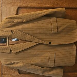 Brown with Navy Stripe Blazer